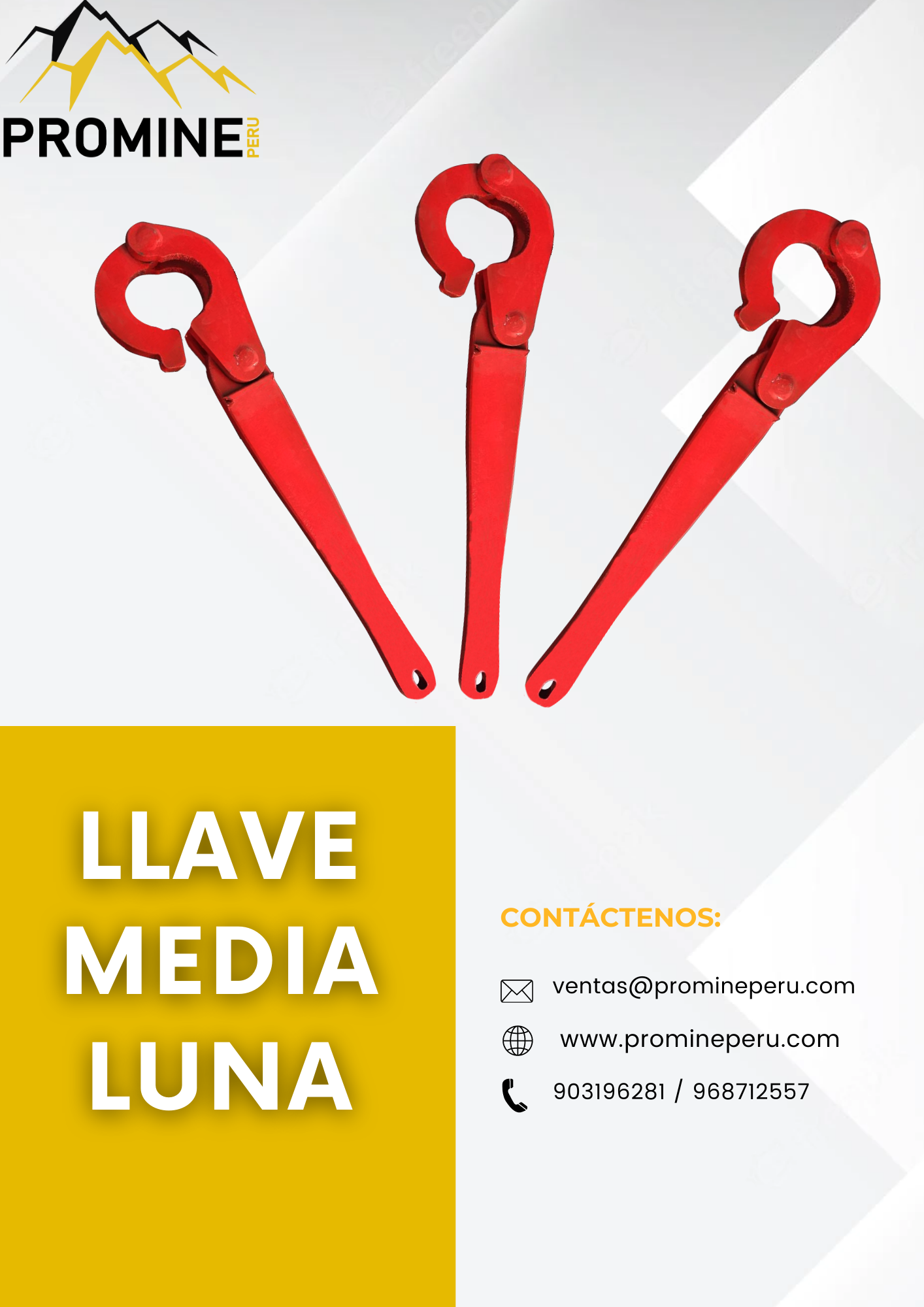 LLAVE MEDIA LUNA MINERÍA AREQUIPA